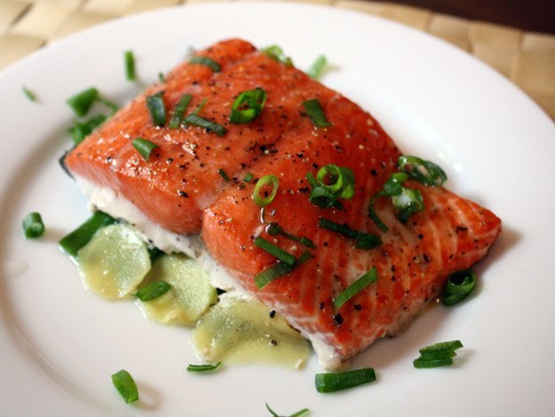 cooked salmon